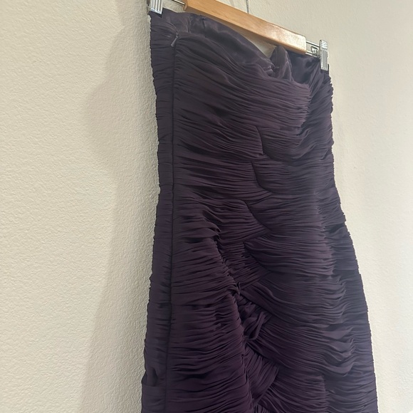 Bicici & Coty purple Formal Strapless Dress-Small ruched ruffle - Picture 6 of 8